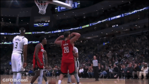 Basketball Player With Number 28 Jersey GIF