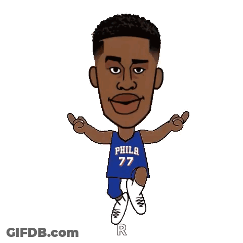 Basketball Player With Number 77 On Jersey GIF
