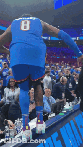 Basketball Player With Number 8 GIF
