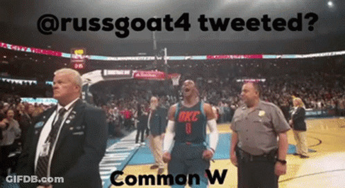 Basketball Player With OKC Jersey On Court GIF