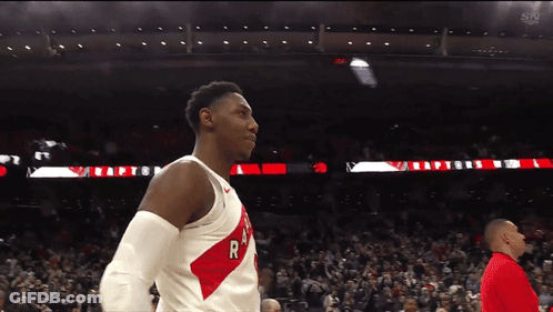 Basketball Player With R Shirt GIF