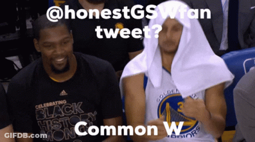 Basketball Player With Towel Says Honest GSWFan Tweet GIF