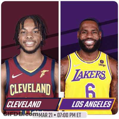 Basketball Players Cleveland And Los Angeles GIF
