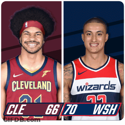 Basketball Players From Cleveland And Wizards GIF