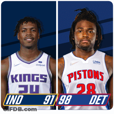 Basketball Players From Kings And Pistons GIF