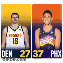 Basketball Players From Nuggets And Valley GIF
