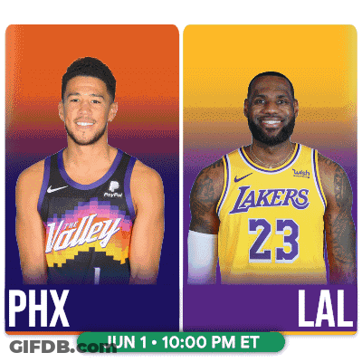 Basketball Players From Phoenix And Los Angeles GIF