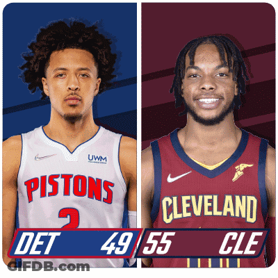 Basketball Players From Pistons And Cleveland GIF