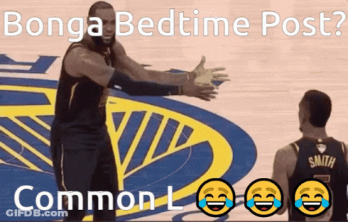 Basketball Players Hugging Bonga Bedtime Post GIF