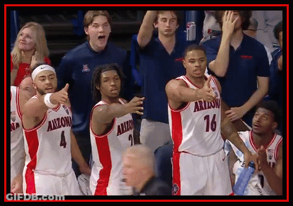 Basketball Players In Arizona Jerseys GIF