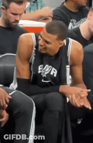Basketball Players In Front Of Discount Sign GIF