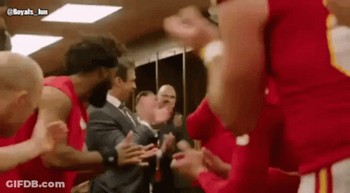 Basketball Players In Locker Room GIF