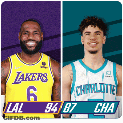 Basketball Players Lakers And Hornets GIF