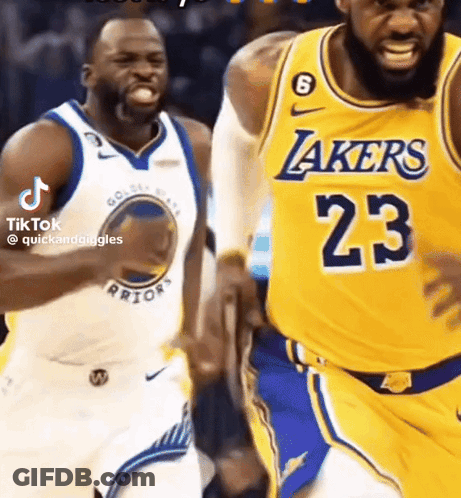 Basketball Players Lakers And Warriors GIF