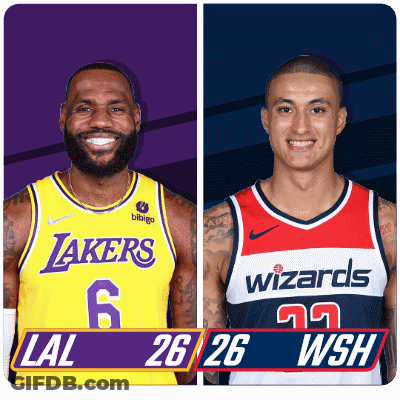 Basketball Players Lakers And Wizards GIF