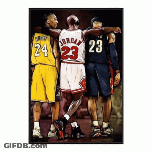 Basketball Players Michael Jordan And Kobe Bryant GIF