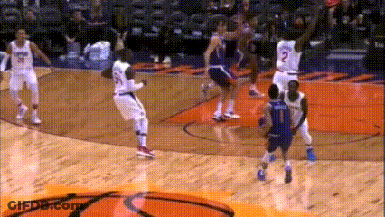 Basketball Players On Court With Number 2 Jersey GIF
