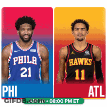Basketball Players Philadelphia Phillies And Atlanta Hawks GIF