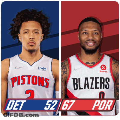 Basketball Players Pistons And Blazers GIF