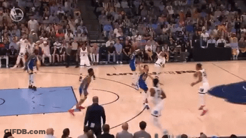 Basketball Players Playing Game GIF