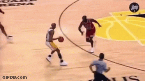 Basketball Players Playing Game GIF