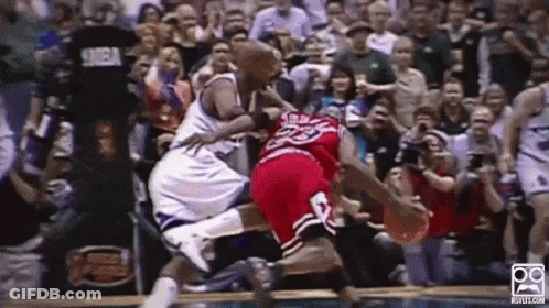 Basketball Players Playing Game GIF
