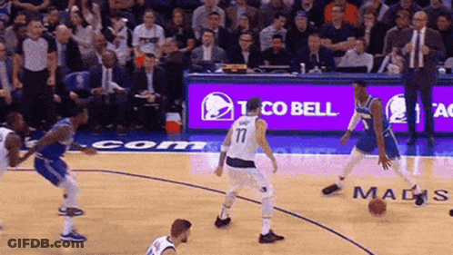 Basketball Players Playing Game GIF