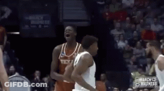Basketball Players Playing In Stadium GIF