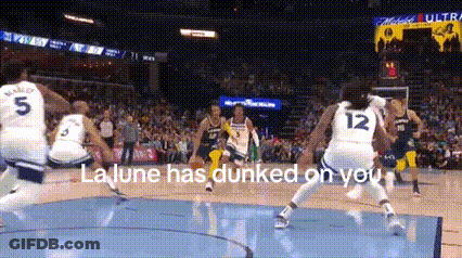 Basketball Players Playing In Stadium GIF