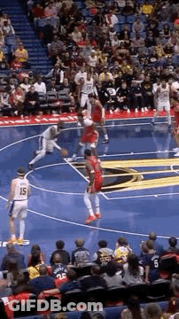 Basketball Players Playing On Court GIF