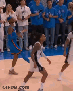 Basketball Players Playing On Court GIF