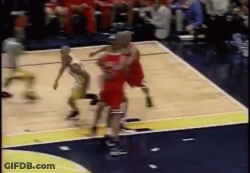 Basketball Players Playing On Court GIF