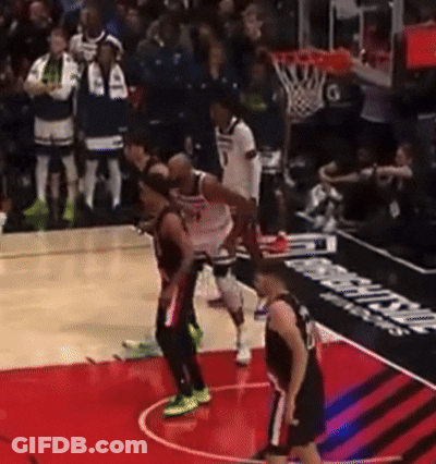 Basketball Players Playing Washington Court GIF