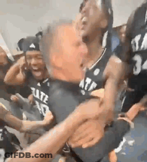Basketball Players Sitting In Locker Room GIF