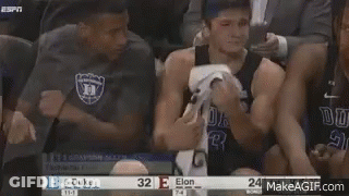 Basketball Players Sitting In Stadium GIF