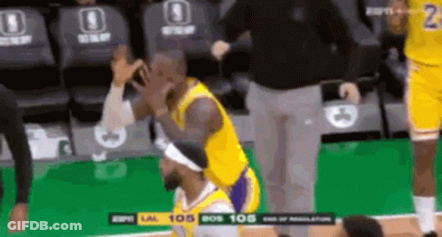 Basketball Players Standing Next To Each Other GIF