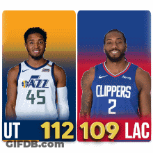 Basketball Players Utah Jazz And Clippers GIF