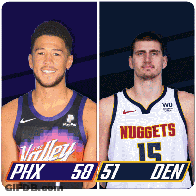 Basketball Players Valley Phx And Nuggets GIF