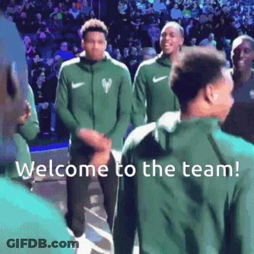 Basketball Players Welcome To The Team GIF
