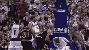 Basketball Players With Crowd In Stadium GIF