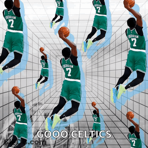 Basketball Players With Liberation Jerseys GIF