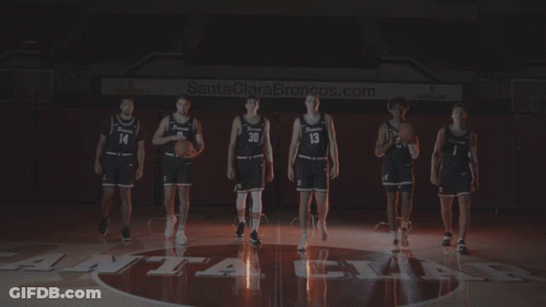Basketball Players With Santa Clara Brooklyn.com Banner GIF