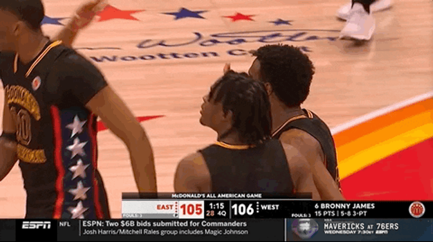 Basketball Star Bronny James High Five GIF