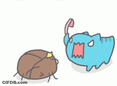 Basketball Thrown At Cartoon Character GIF