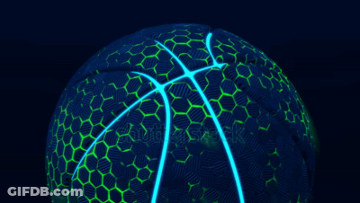 Basketball With Honeycomb Pattern GIF