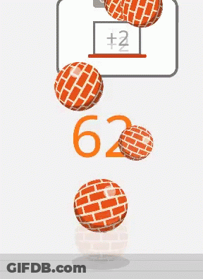 Basketballs Falling Into Hoop 63 GIF