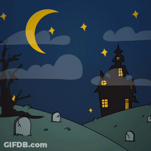 Bat Holding Happy Halloween Sign GIF