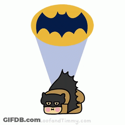 Bat Logo Spotlight Glare GIF