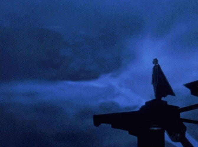 Bat Signal Creepy Logo GIF