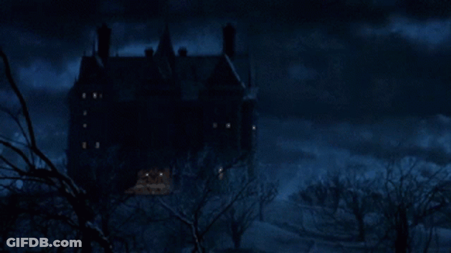 Bat Signal Eerie Haunted House GIF